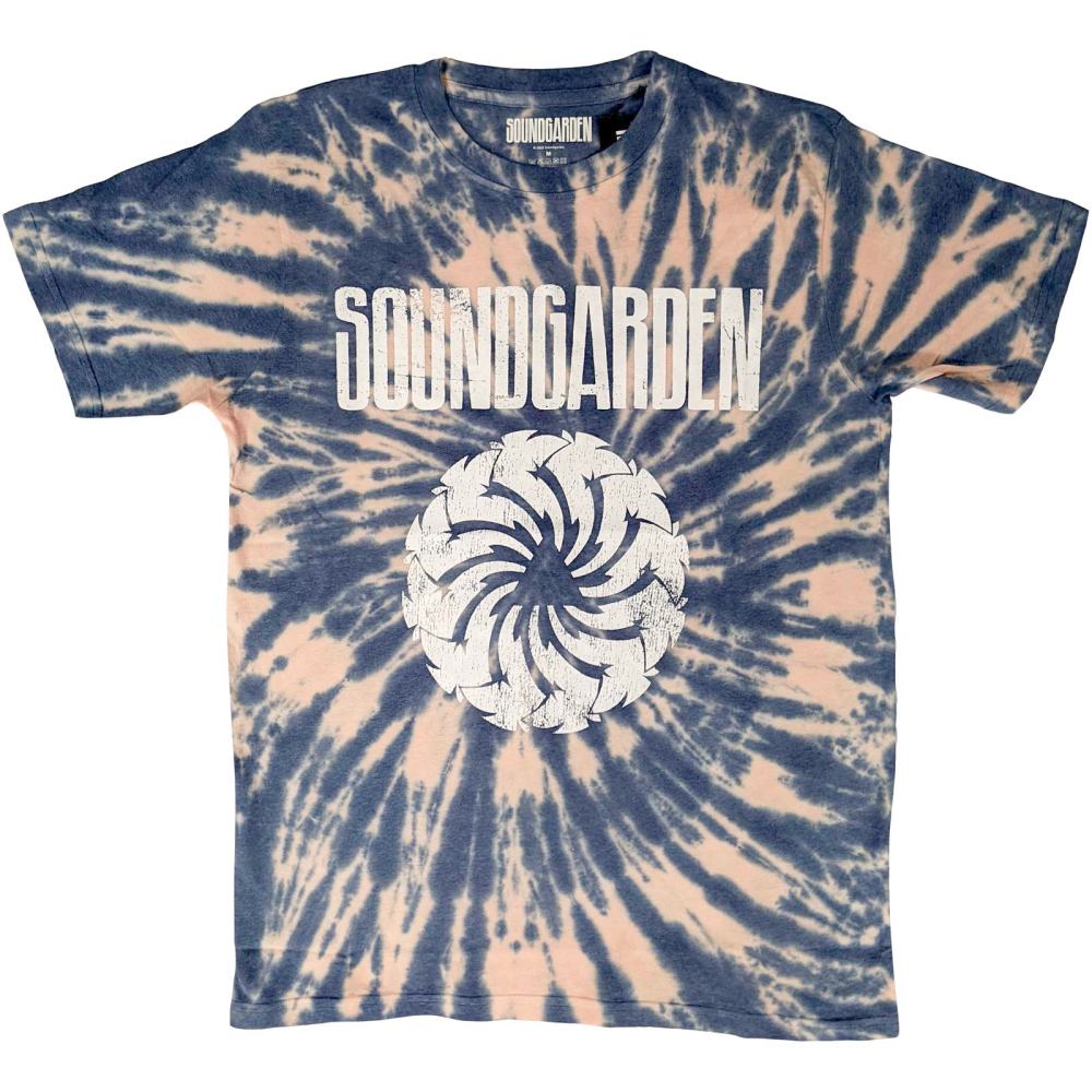 Soundgarden - Logo Swirl Tshirt Homme - Bleu/Crème